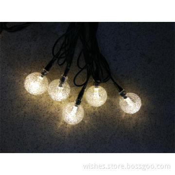 Crystal ball string lights
